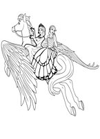 do wydruku kolorowanki Barbie Mariposa i baśniowa księżniczka, fajny obrazek do pokolorowania z magicznymi skrzydlatymi wróżkami numer  18